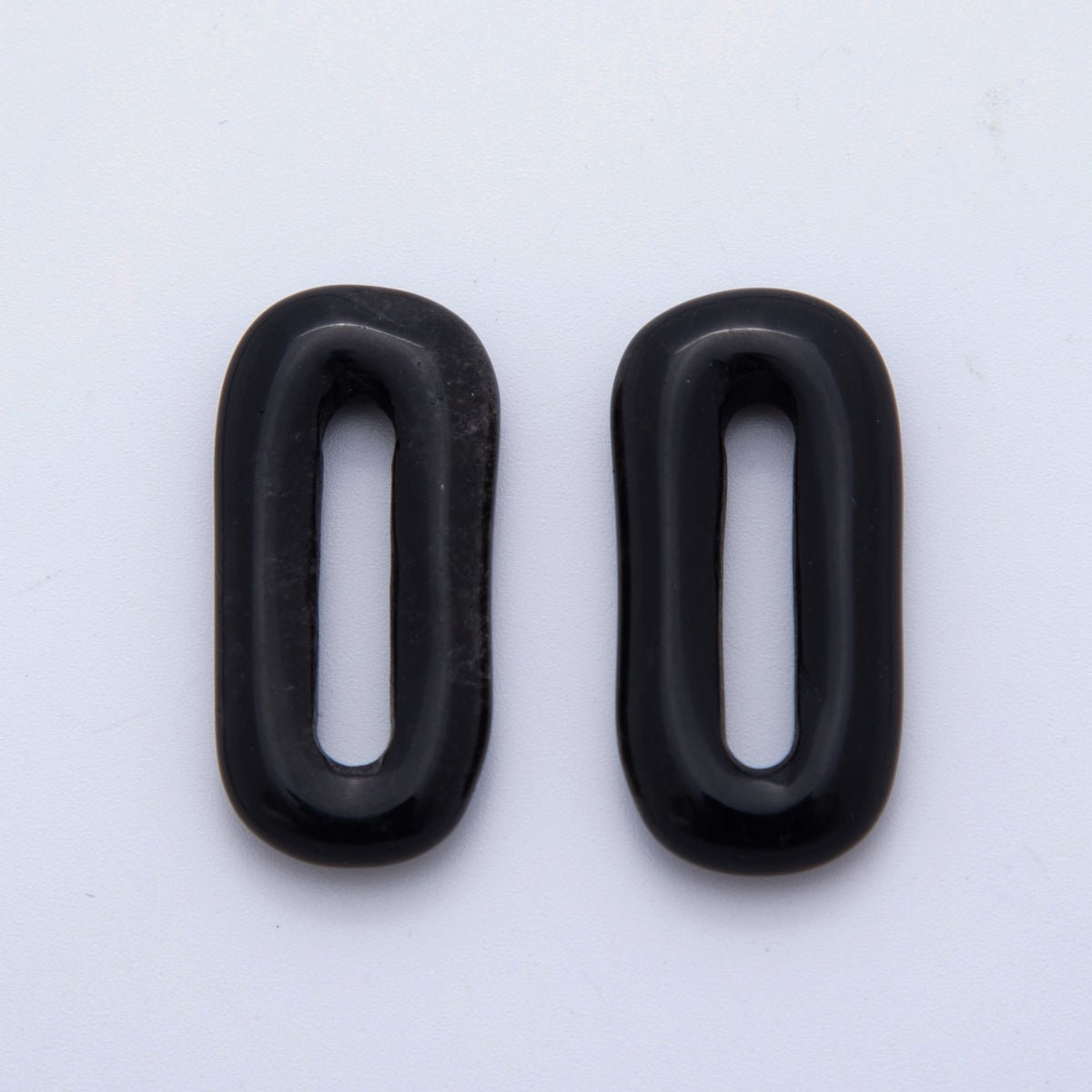 30mm Natural Gemstone Oval Oblong Link Finding | Z1204 - Z1210