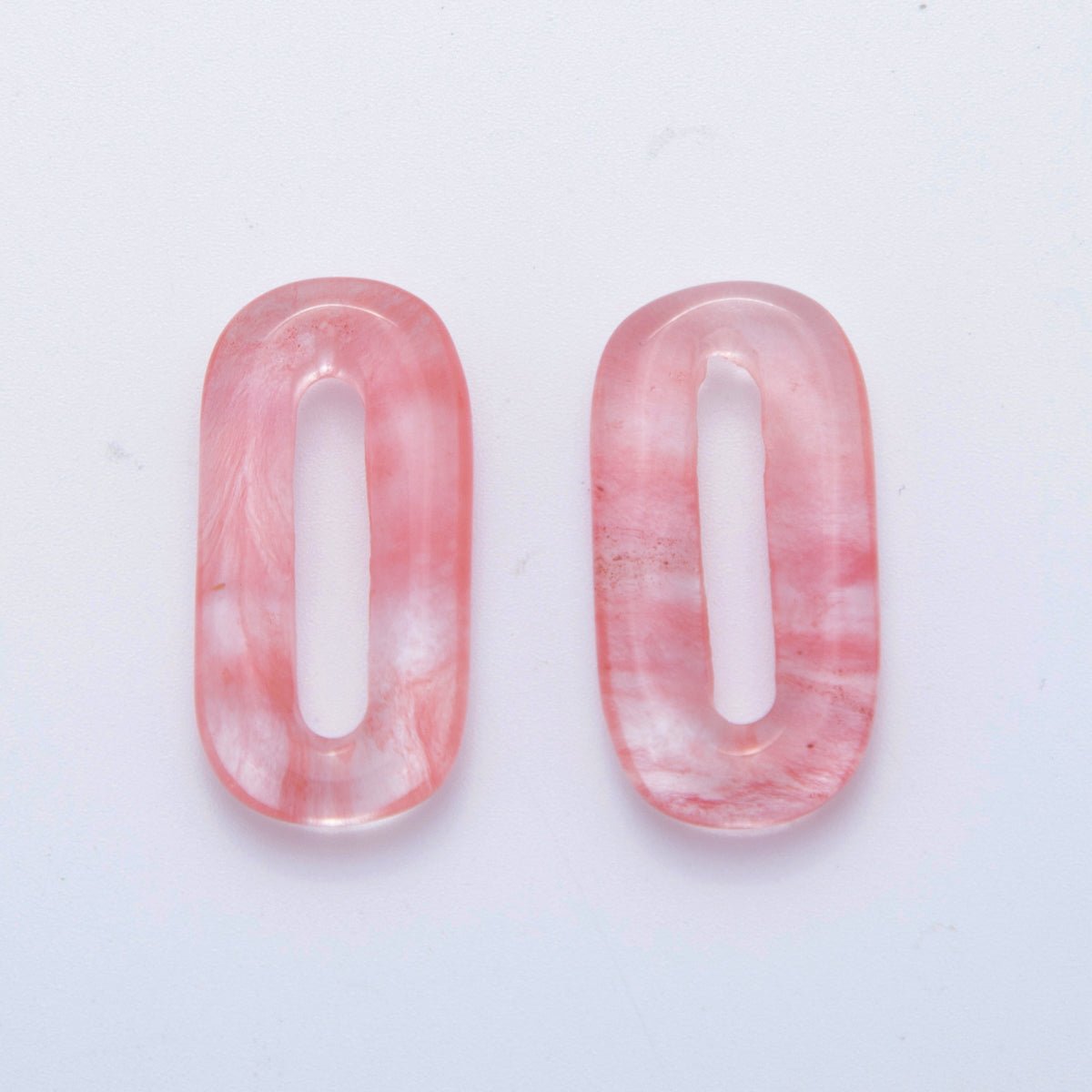 30mm Natural Gemstone Oval Oblong Link Finding | Z1204 - Z1210