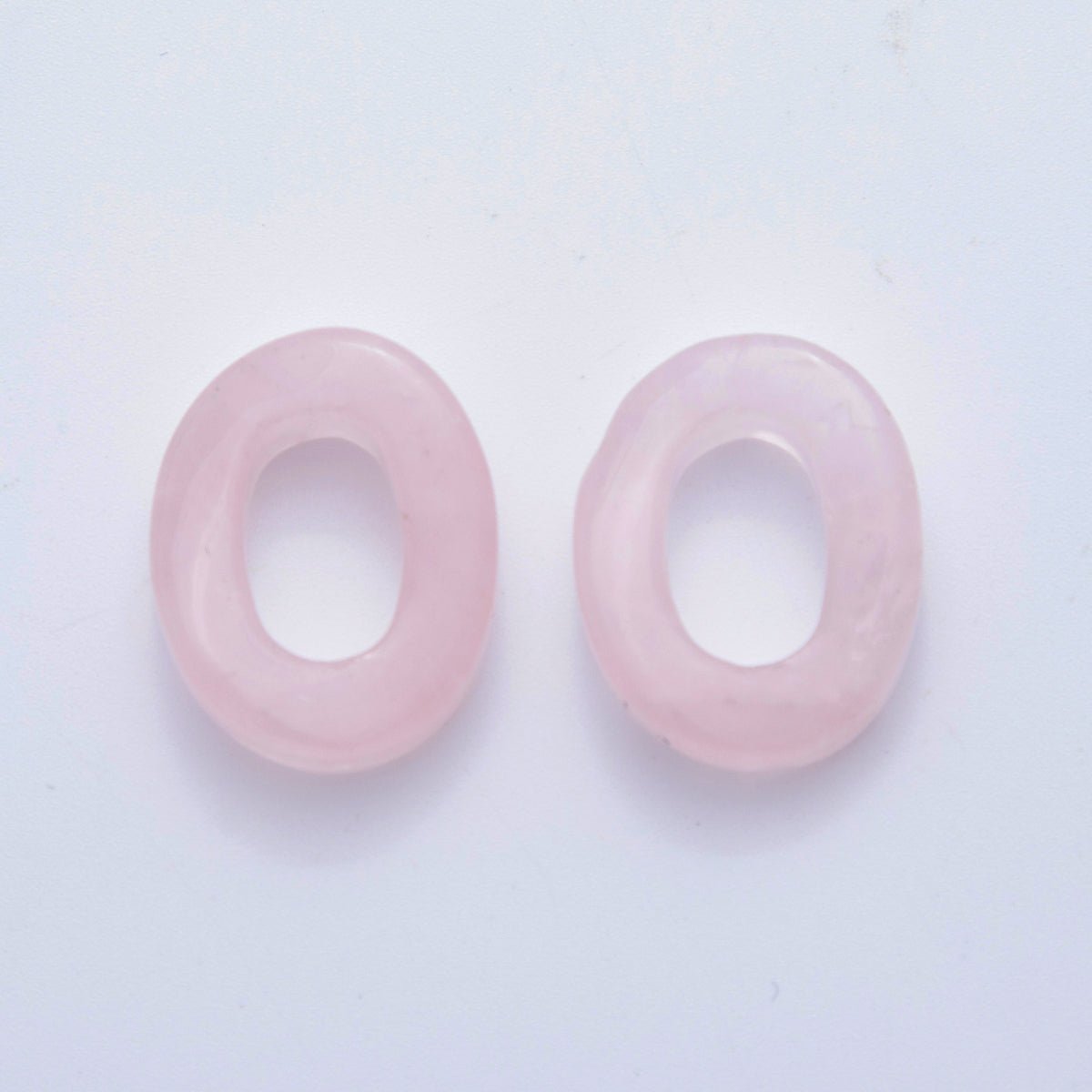 30mm Natural Gemstone Oval Oblong Link Finding | Z1211 - Z1219