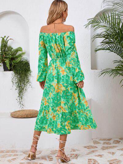 Stylish Printed Long Sleeve Midi Dress for All Occasions