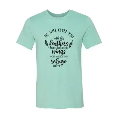DT0120 He Will Cover You With His Wings Shirt