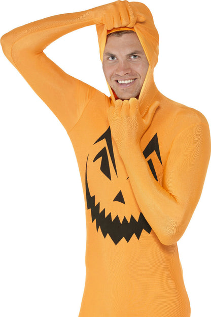 Pumpkin Second Skin Adult Costume Size Small