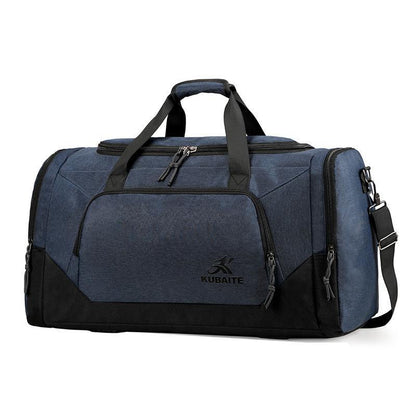 Multifunctional Solid-color Gym Bag With Large Capacity And Dry-wet Separation