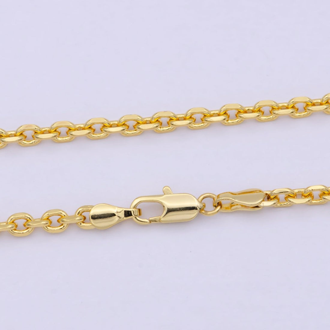 3.26 mm Cable Chain | Gold Filled Cable Necklace | Unisex Men Woman Necklace 17.7 inch | WA-796 Clearance Pricing