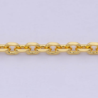 3.26 mm Cable Chain | Gold Filled Cable Necklace | Unisex Men Woman Necklace 17.7 inch | WA-796 Clearance Pricing
