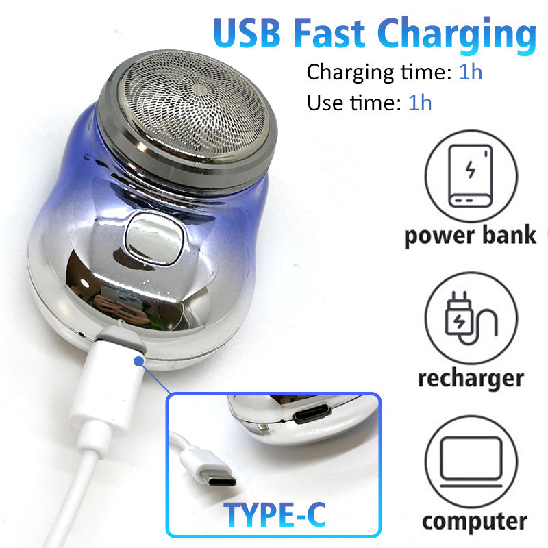 Mini USB Rechargeable Electric Shaver for Men