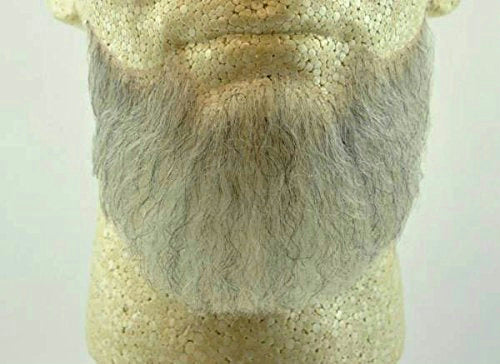 Lt Grey Human Hair Goatee Chin Beard Costume Beard 2023