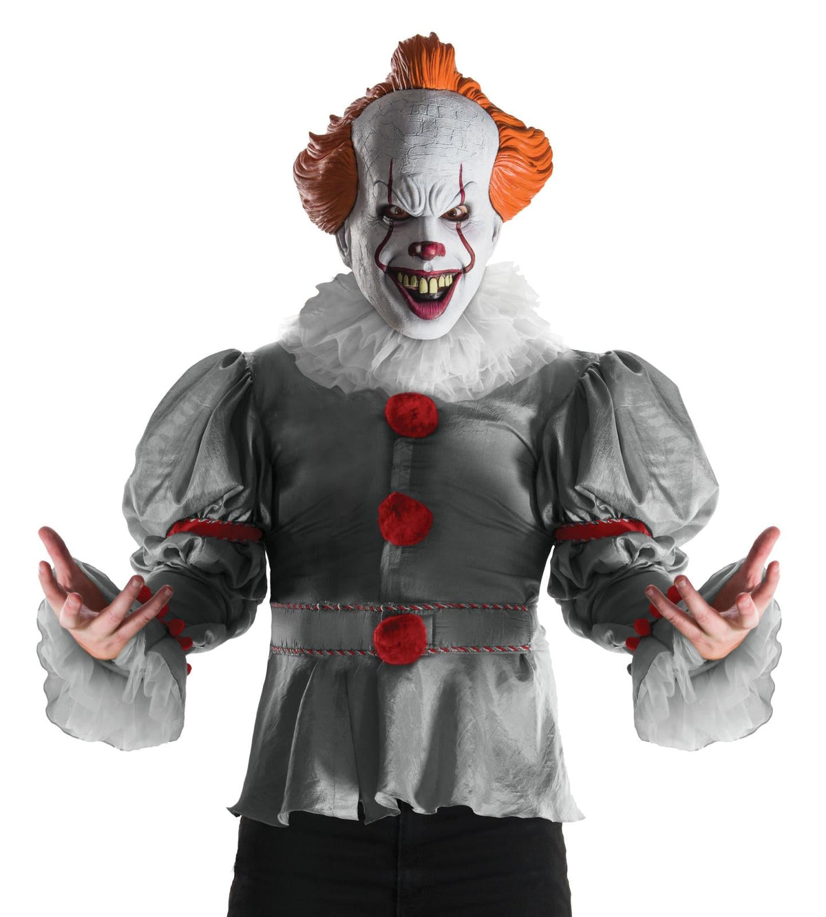 IT the Movie 2017 Version Deluxe Pennywise Clown Adult Costume with Mask STD