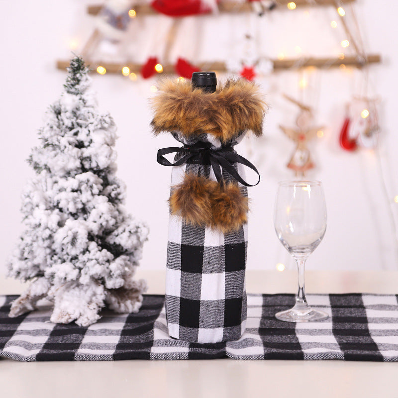 Christmas Wine Bottle Socks Decor
