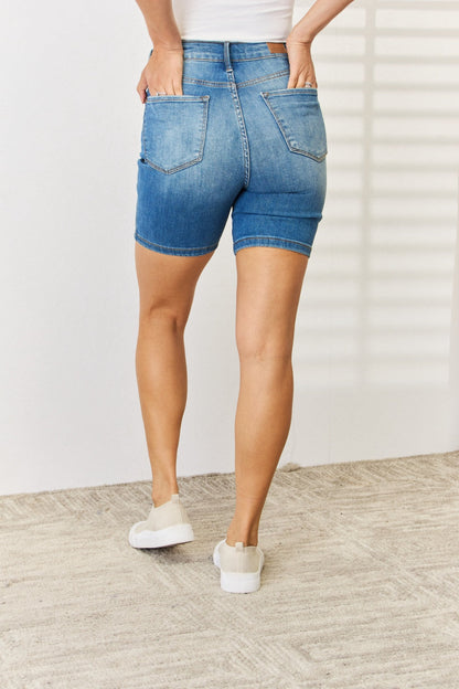Judy Blue High-Waist Tummy Control Bermuda Shorts