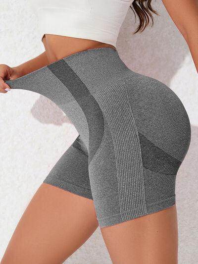 High Waist Active Shorts for Women with Stretchy Fit