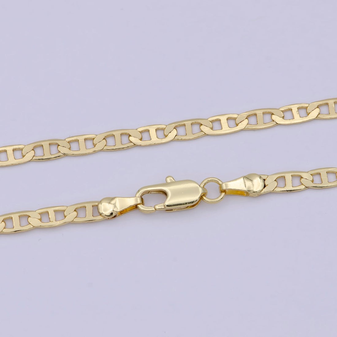 3.3mm Mariner Anchor Link Chain Necklace 14K Gold Filled Ready to Wear 18" 20" Long | WA-668 WA-672 Clearance Pricing