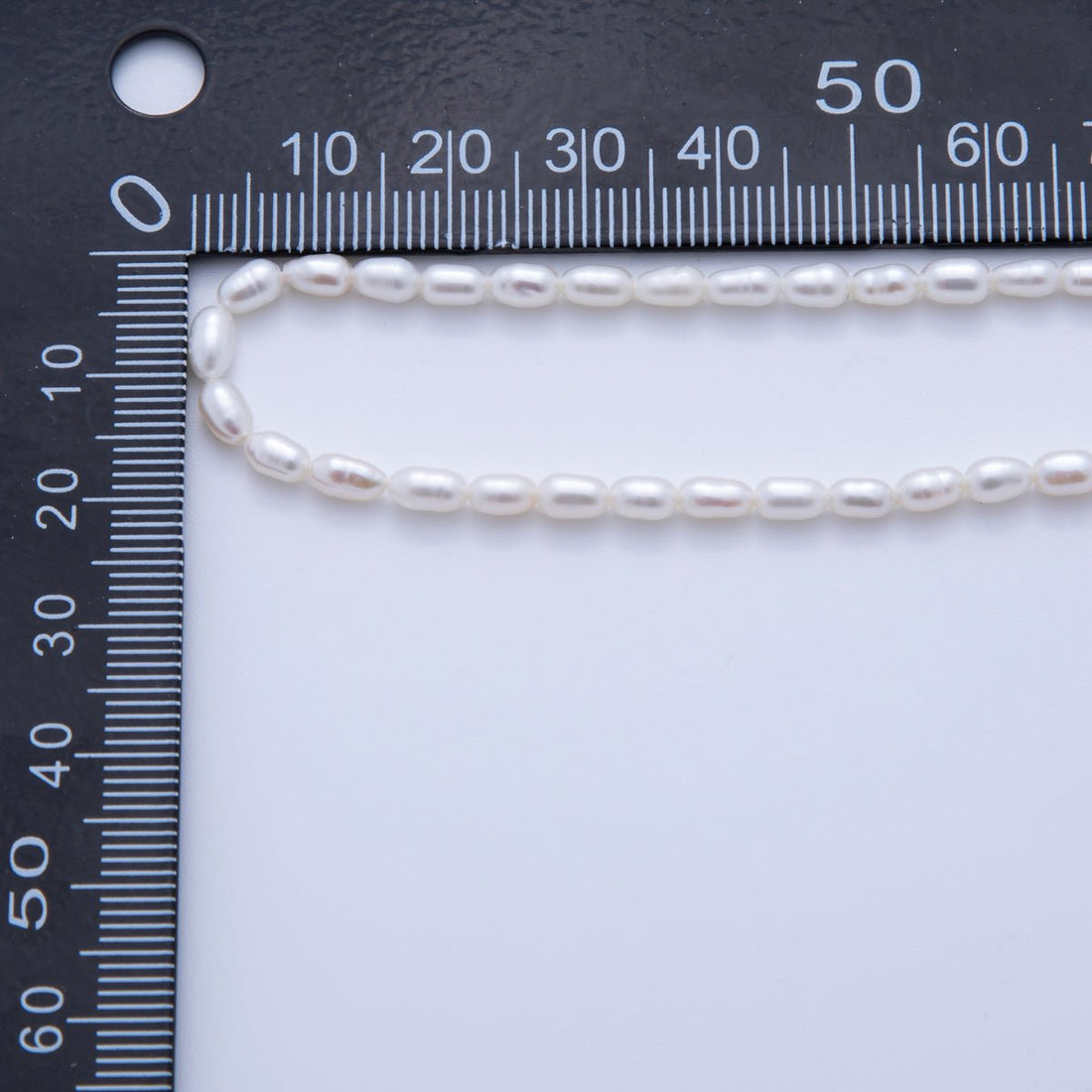 3.3mm White, Purple Natural Freshwater Pearl Beads Strands | WA-3444 WA-3445