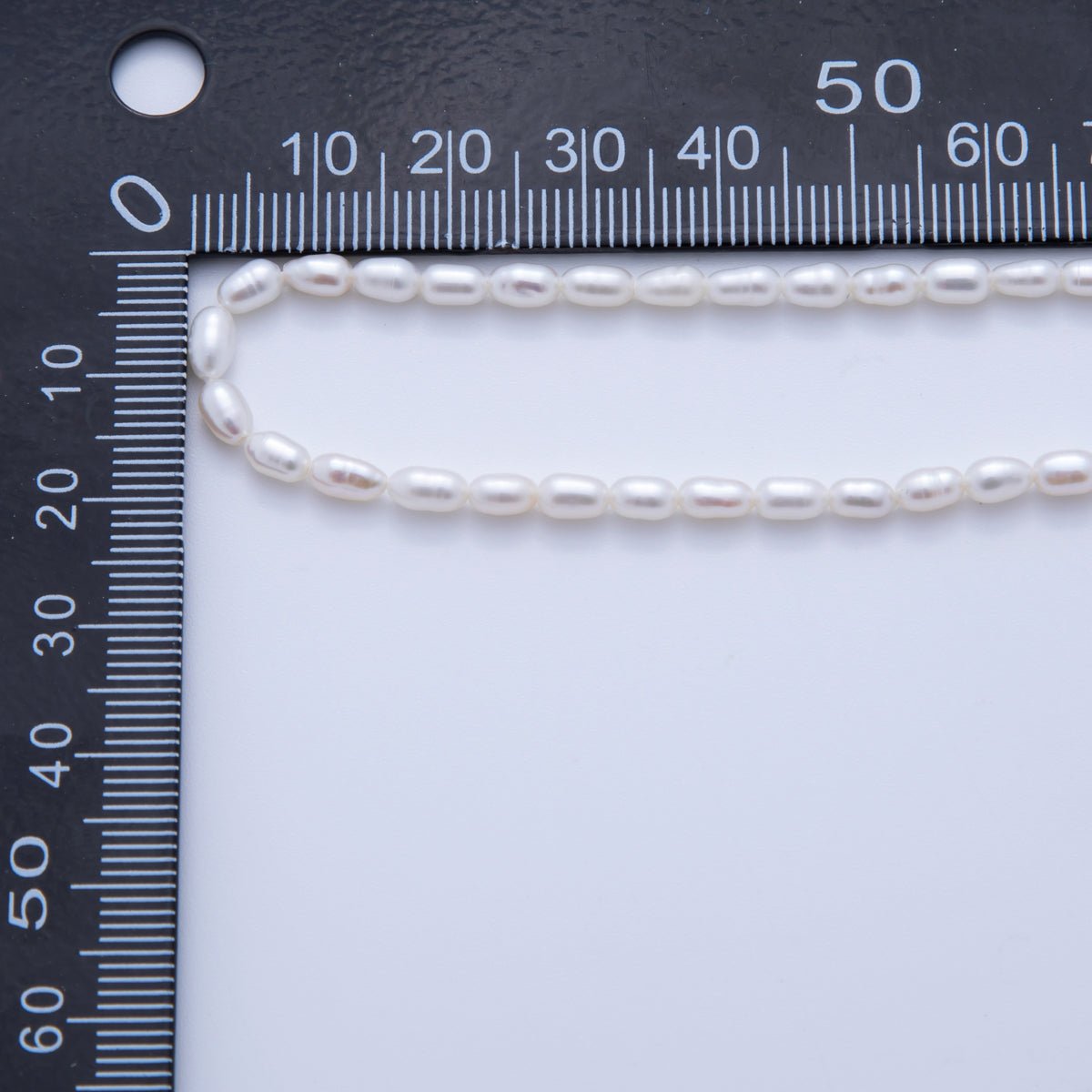 3.3mm White, Purple Natural Freshwater Pearl Beads Strands | WA-3444 WA-3445