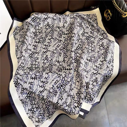 Square Scarf Womens Fashionable Small Neckerchief 70cm