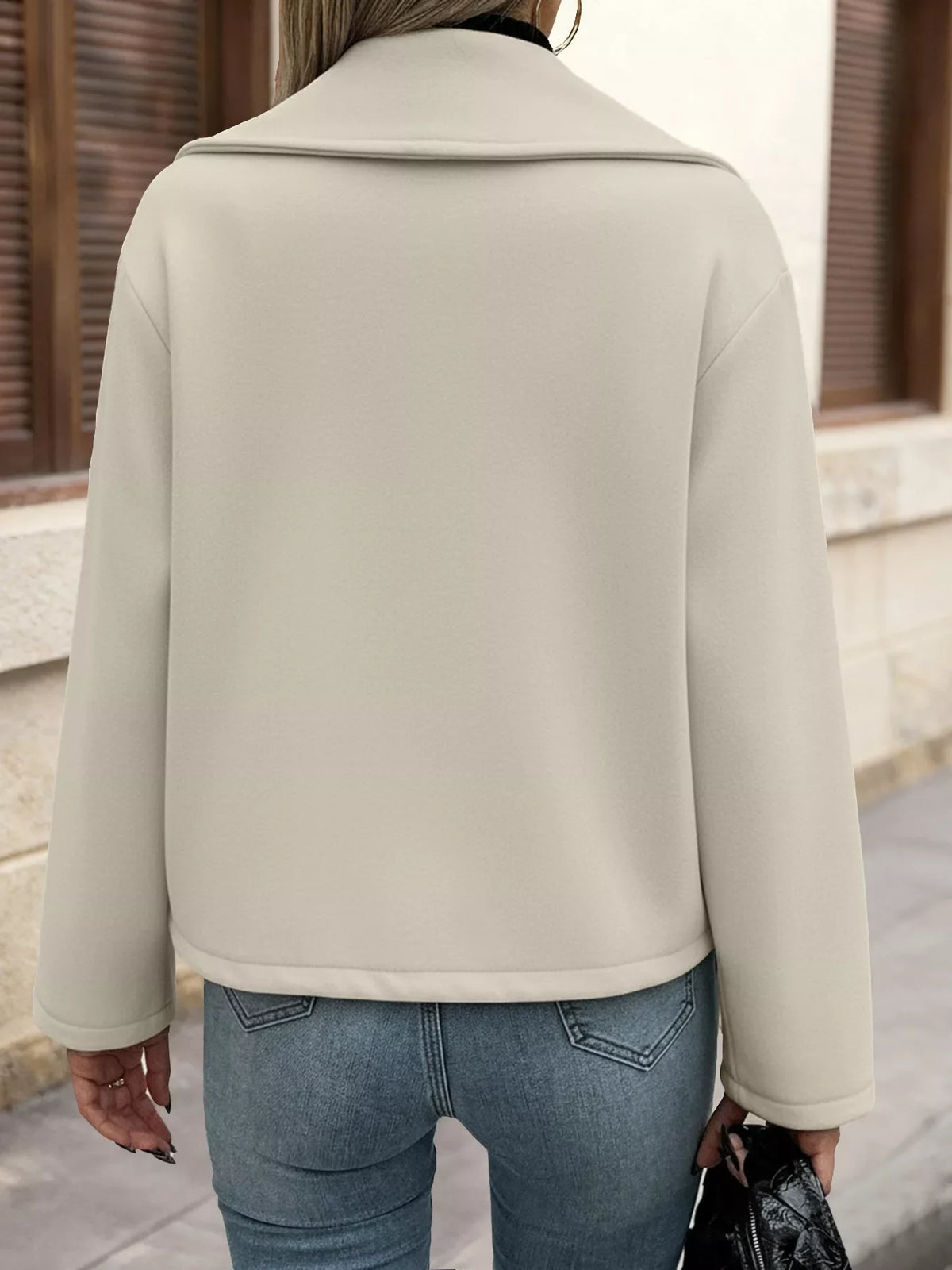 Double-Breasted Wool Blend Outerwear