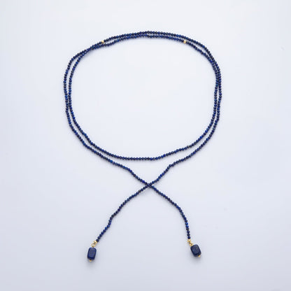 3.4mm Black, Green, Blue Dyed Agate Rondelle Bead Strands Wrap Necklace | WA-1229