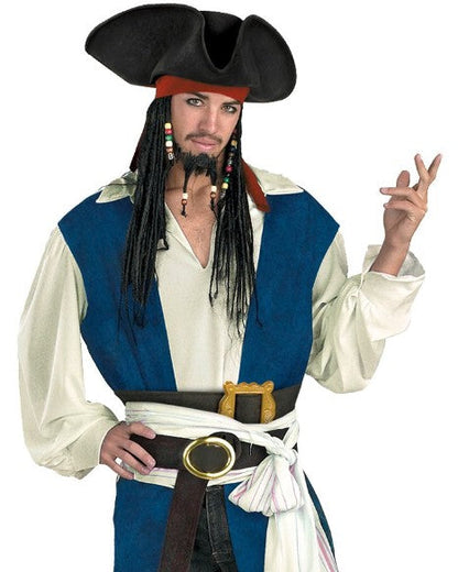 Jack Sparrow Pirates Of The Caribbean Deluxe Costume: Men&
