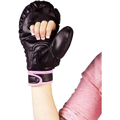 Knockout! Pink Boxer Robe &amp; Boxing Gloves Adult Costume Set