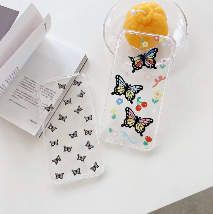 Color butterfly phone case