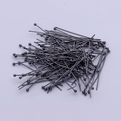 35mm Black Metal Ball Head Pins Jewelry Making Supply | SP-1570