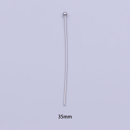 35mm Silver Metal Ball Head Pins Jewelry Making Supply | SP-1569