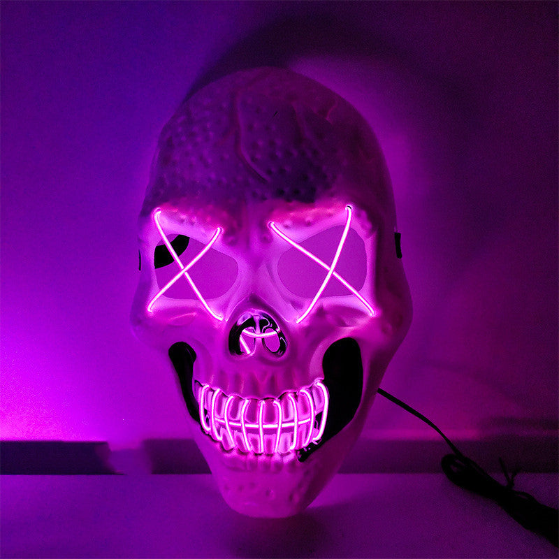 Halloween Skull Glowing Mask Bar Night Horror