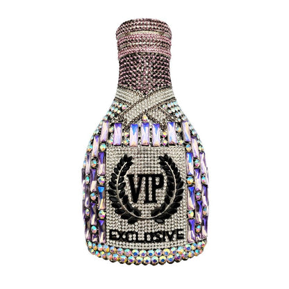 Champagne Bottle Diamond Hand Holding Dinner Bag