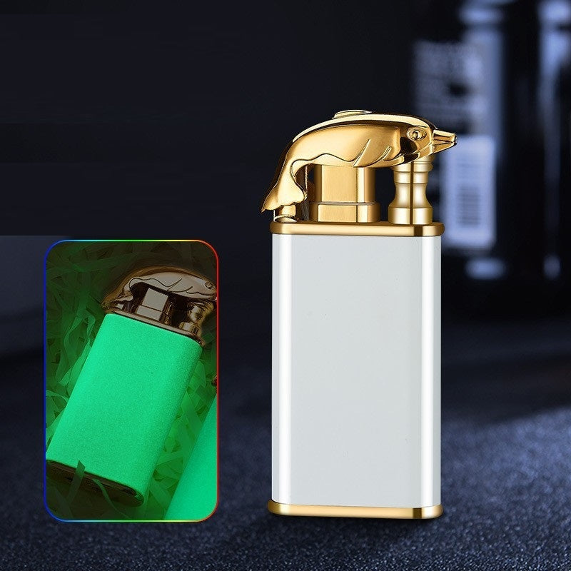 Blue Flame Double Fire Metal Lighter