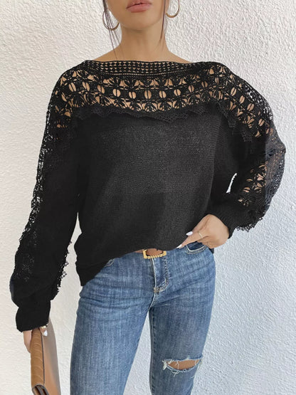 Crochet Long Sleeve Sweater