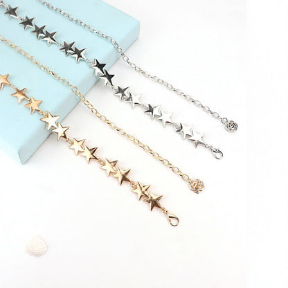 2025 New Retro Metal Star Waist Chain Women&
