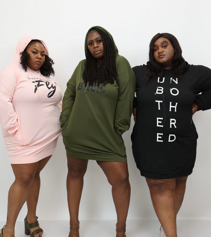 “Hot Girl Hoodies” Sweater Dress