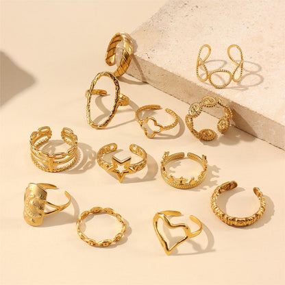 French-style Starsunmoon Ring For Women