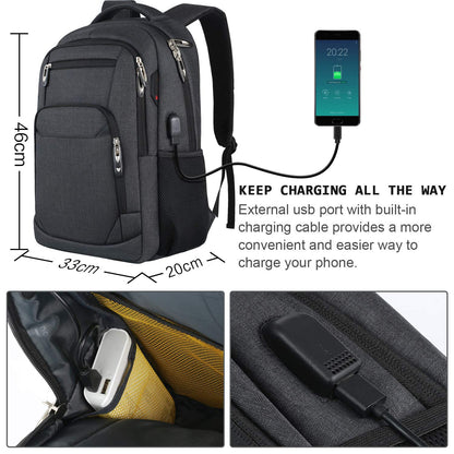 Large-capacity, Premium-feel Mens Travel Backpack