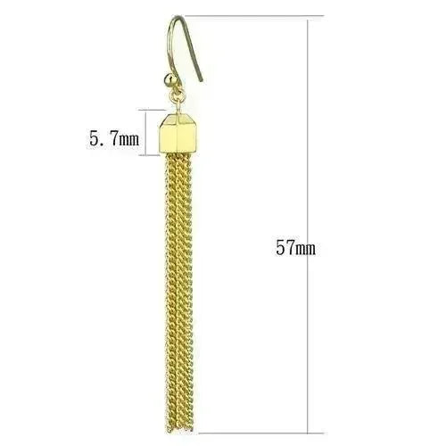 Gold Brass Crystal Earrings – Elegant &amp; Lightweight – Femstylo