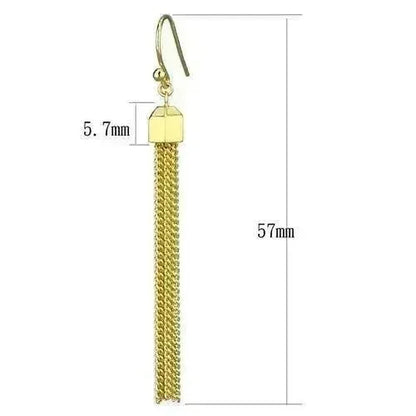 Gold Brass Crystal Earrings – Elegant &amp; Lightweight – Femstylo