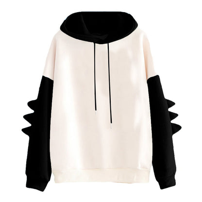 Cartoon Dinosaur Contrast Korean Sweater