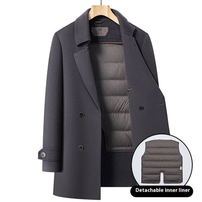 Double-sided Wool Overcoat Men&