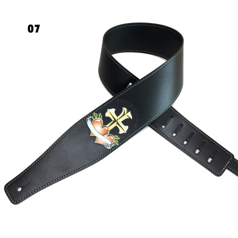 Color Printing Folk Guitar Shoulder Strap Musical Instrument Accessories