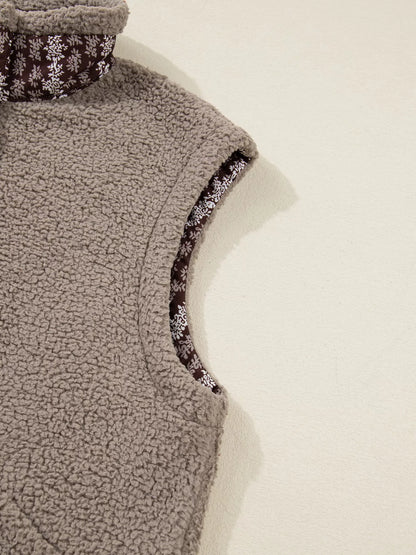Side Bows Sherpa Fleece Vest