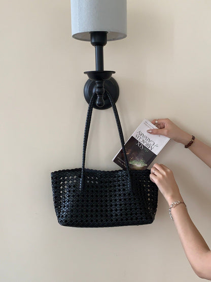 Hollow-out Woven Shoulder Bag For Women