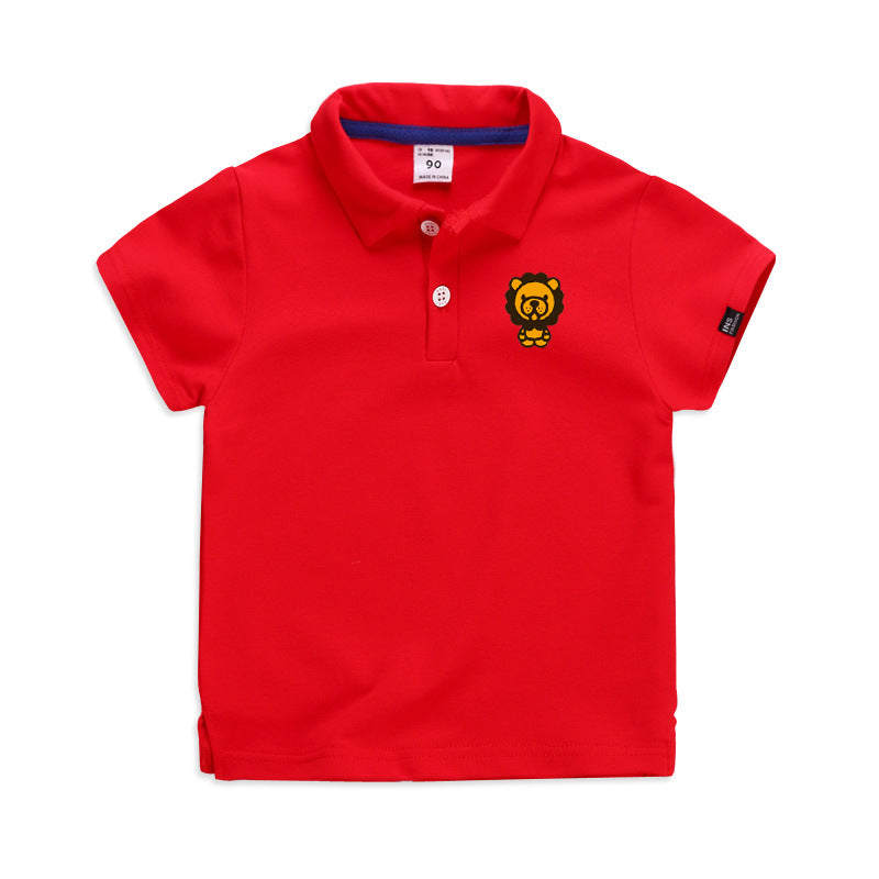 Summer Elastic Cotton Solid Color Short Sleeve  Men&