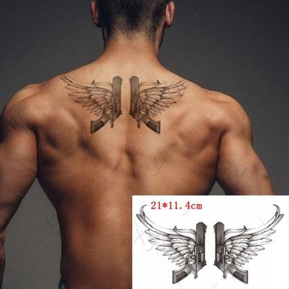 3D Butterfly Waterproof Temporary Tattoo Sticker Snake Flowers Elegant Small Popular Tattoo For Womens Mens