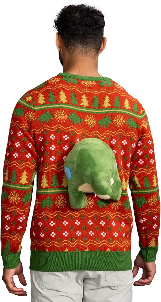 3D Dinosaur Triceritops Detacheable Stuffed Animal Funny Knitted