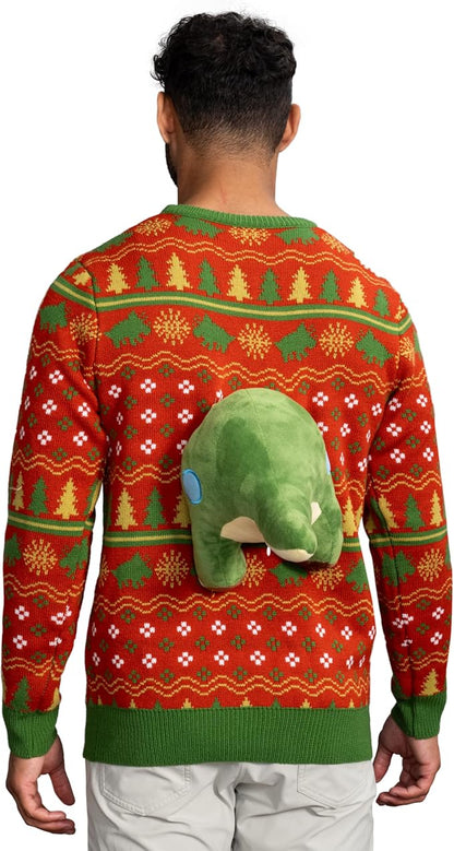3D Dinosaur Triceritops Detacheable Stuffed Animal Funny Knitted