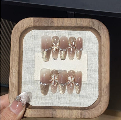 1034- Handmade press on nails fake nails removable