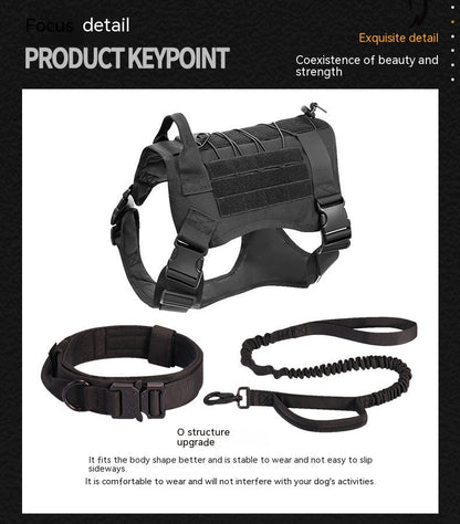 Nylon Tactical Dog Coat Quick Release Tank Top Pet