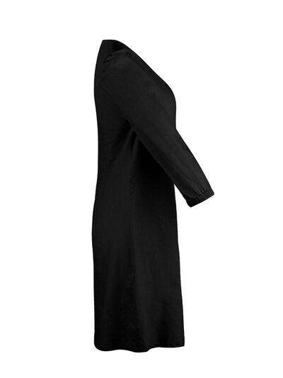 Full Size V-Neck Half Sleeve Dress for Everyday Wear