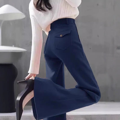 Versatile High-waisted Slimming Workwear Bootcut Pants