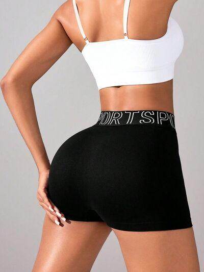 High Waist Active Shorts for Women with Stretchy Fit
